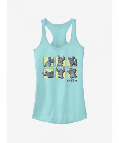 Disney Lilo & Stitch Stitch Poses Girls Tank $12.45 Tanks