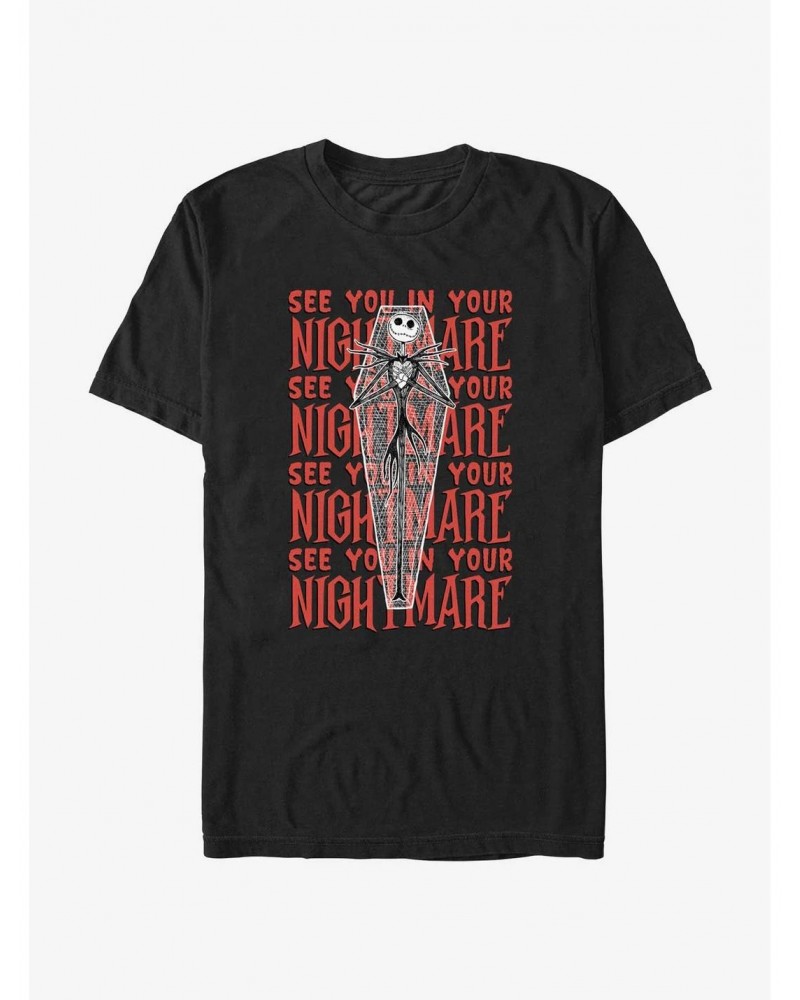 Disney The Nightmare Before Christmas Jack Coffin See You In Your Nightmare T-Shirt $11.47 T-Shirts