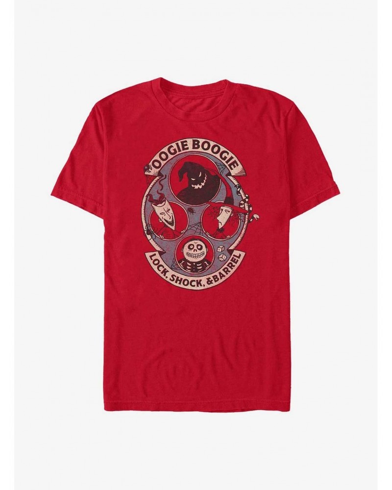 Disney The Nightmare Before Christmas Boogie's Boys Lock, Shock, & Barrel T-Shirt $7.41 T-Shirts