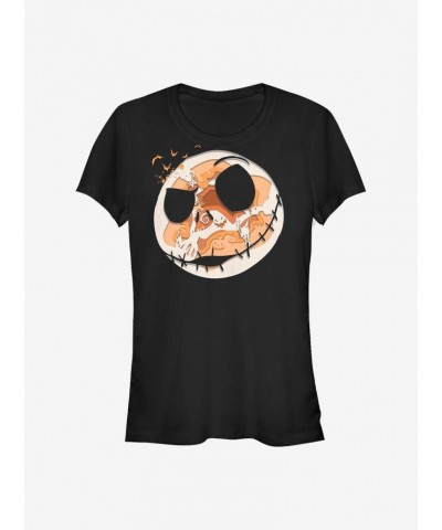 Disney The Nightmare Before Christmas Paper Halloween Girls T-Shirt $8.22 T-Shirts