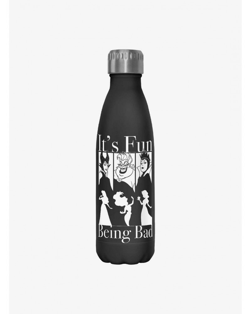 Disney Villains It's Fun Being Bad Water Bottle $7.47 Water Bottles