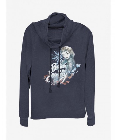 Disney Frozen 2 Elsa Journey Cowl Neck Long-Sleeve Girls Top $19.31 Tops