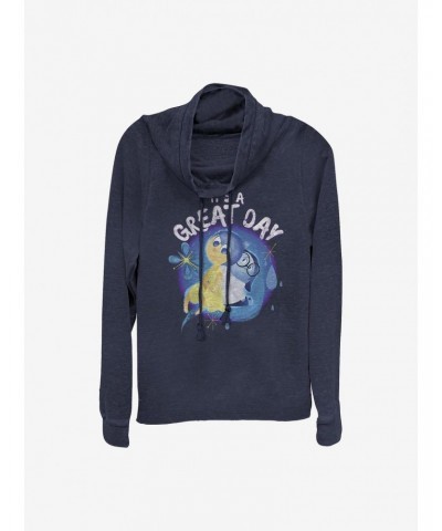 Disney Pixar Inside Out Great Day Cowlneck Long-Sleeve Girls Top $15.27 Tops