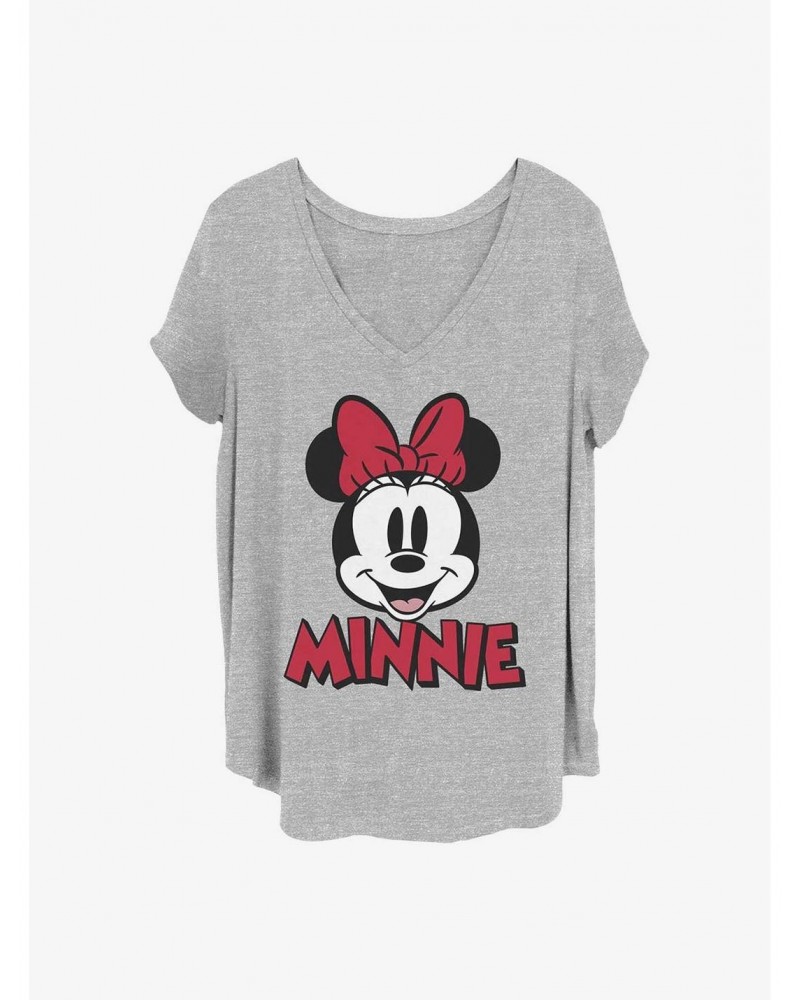 Disney Minnie Mouse Minnie Patch Girls T-Shirt Plus Size $8.67 T-Shirts