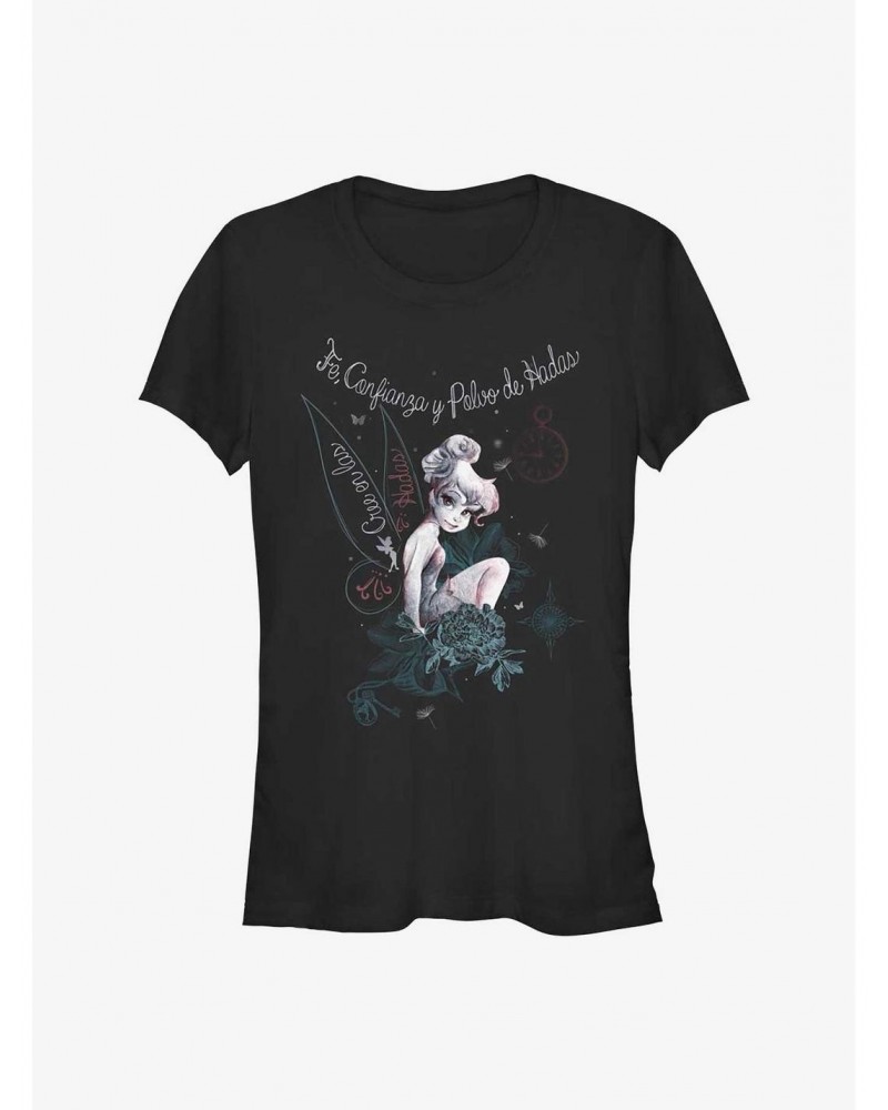 Disney Peter Pan Fe, Confianza Y Polvo De Hadas Faith, Trust & Pixie Dust In Spanish Girls T-Shirt $7.97 T-Shirts