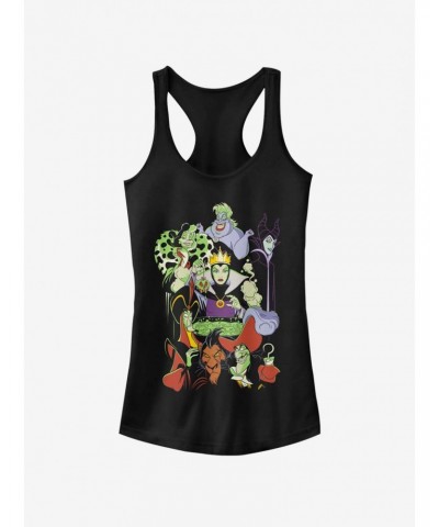 Disney Villains Worst Dinner Party Ever Girls Tank $10.46 Tanks