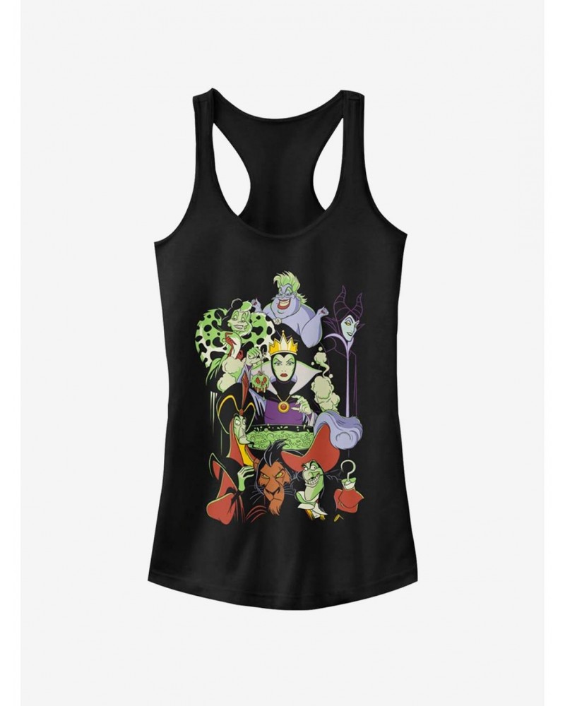 Disney Villains Worst Dinner Party Ever Girls Tank $10.46 Tanks