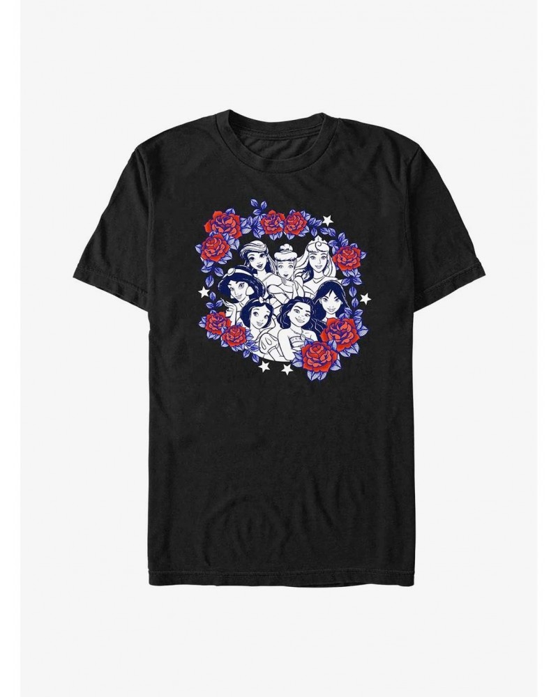 Disney Princesses Rose Badge T-Shirt $10.28 T-Shirts