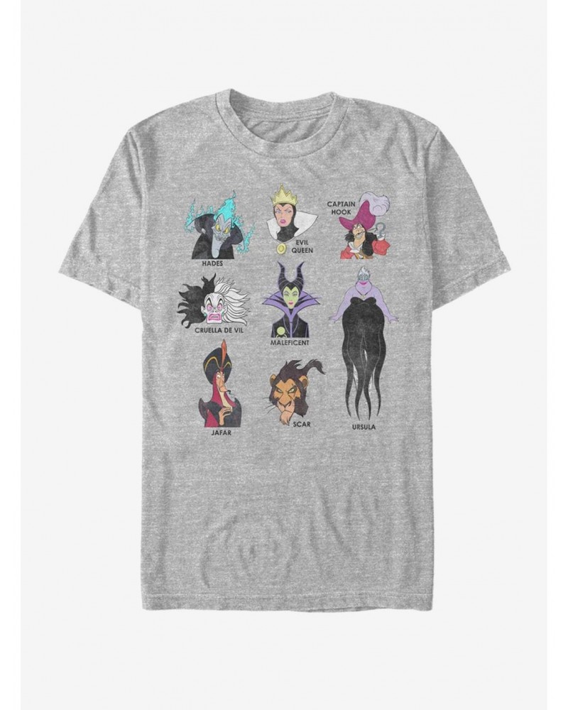 Disney Villains List T-Shirt $10.76 T-Shirts