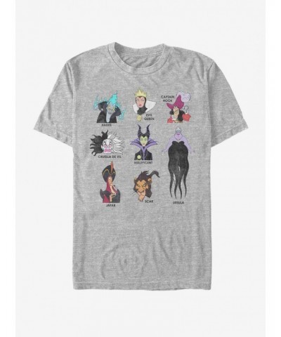 Disney Villains List T-Shirt $10.76 T-Shirts