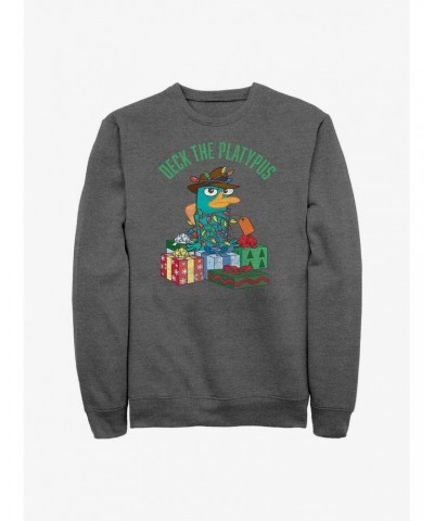 Disney Phineas And Ferb Wrapped Up Perry Crew Sweatshirt $18.45 Sweatshirts