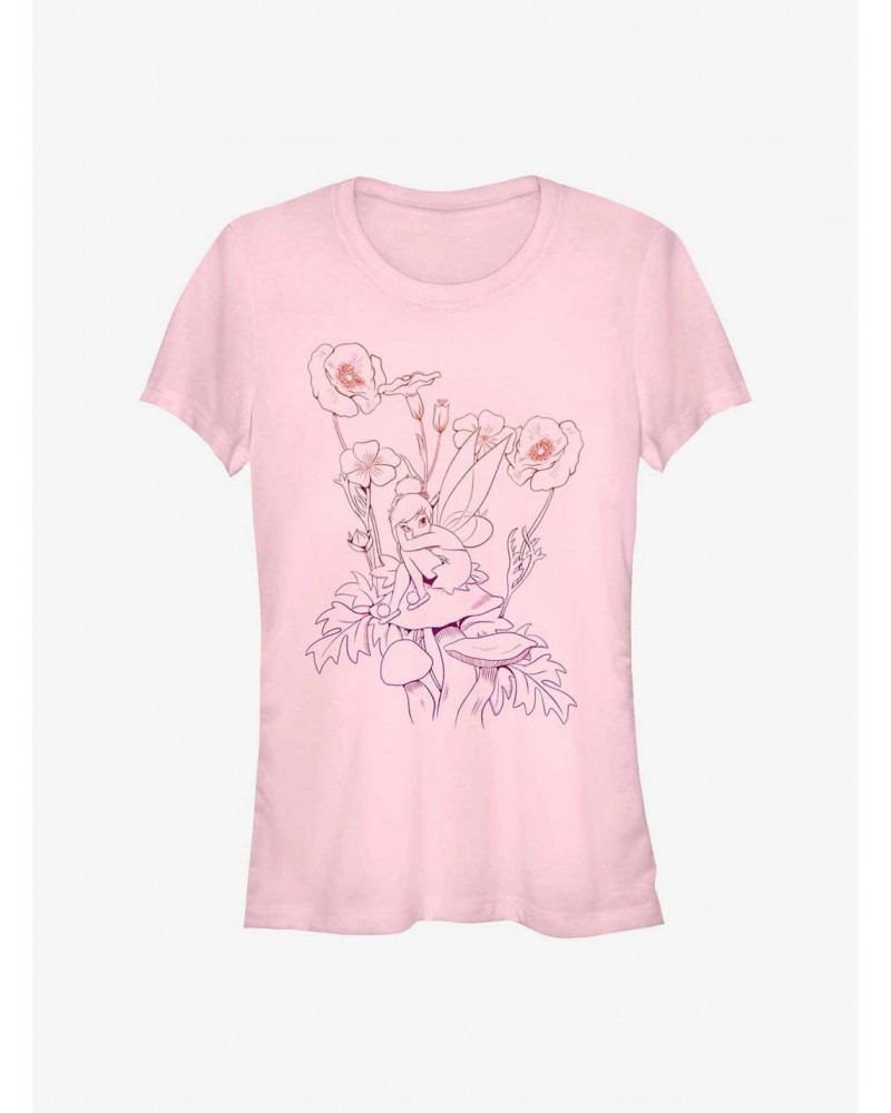 Disney Tinker Bell Fall Mushroom Girls T-Shirt $11.70 T-Shirts