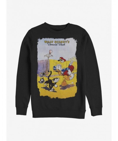 Disney Donald Duck Unlucky Duck Crew Sweatshirt $13.65 Sweatshirts