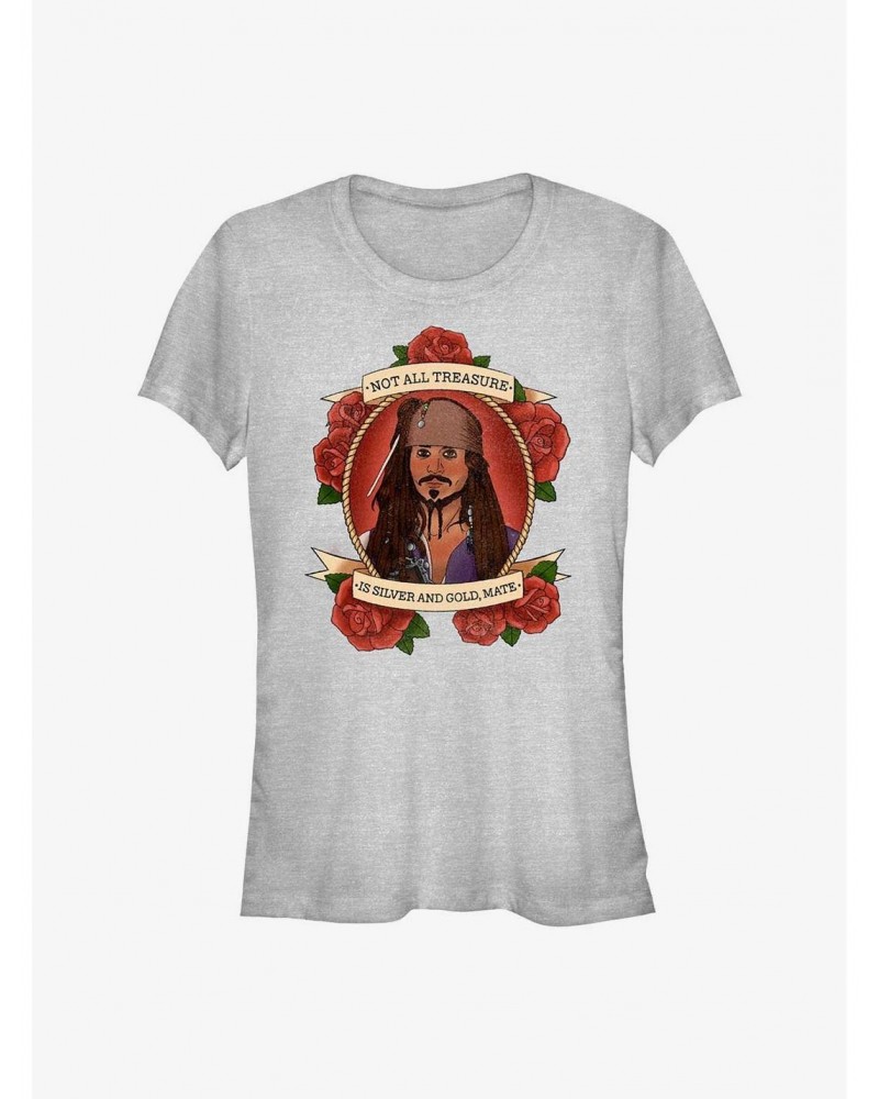 Disney Pirates of the Caribbean Sailor Jack Portrait Girls T-Shirt $11.21 T-Shirts