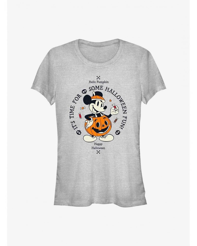 Disney Mickey Mouse Pumpkin Mickey Girls T-Shirt $8.72 T-Shirts