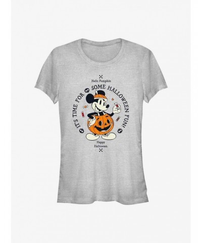 Disney Mickey Mouse Pumpkin Mickey Girls T-Shirt $8.72 T-Shirts