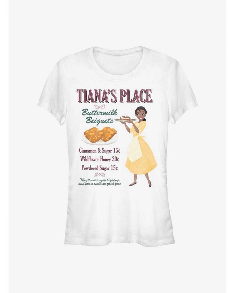 Disney The Princess and the Frog Tiana's Place Buttermilk Beignets Girls T-Shirt $7.97 T-Shirts