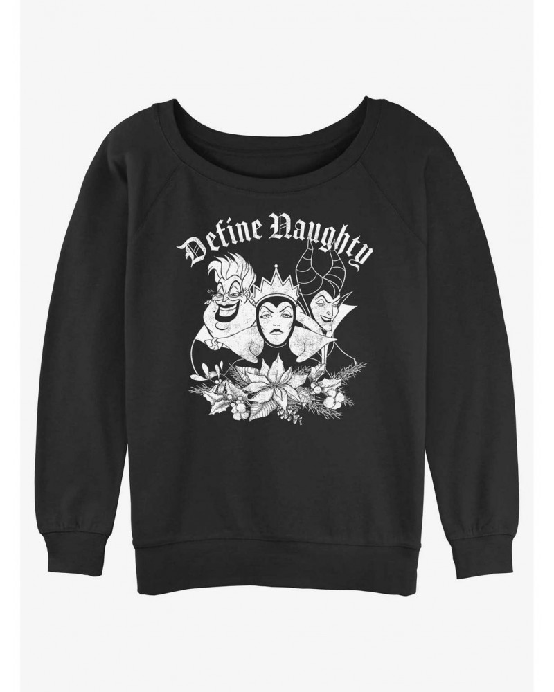 Disney Villains Define Naughty Girls Slouchy Sweatshirt $11.81 Sweatshirts