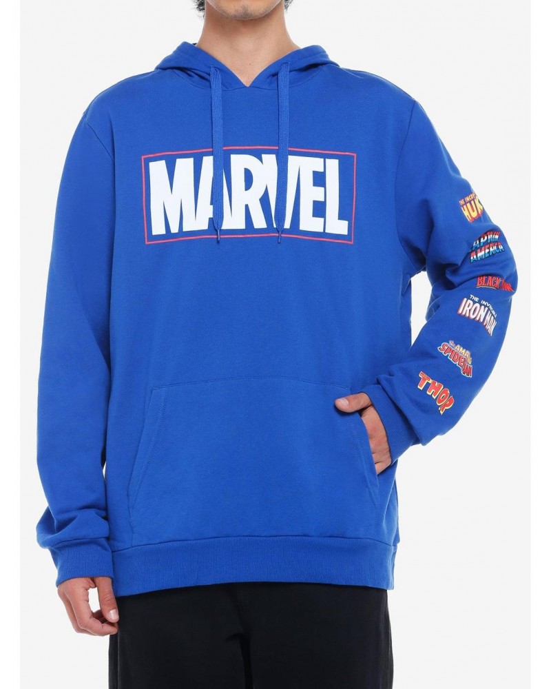 Marvel Blue Logo Hoodie $6.47 Hoodies