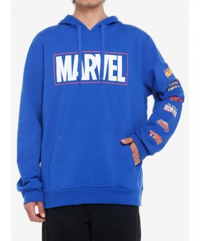 Marvel Blue Logo Hoodie $6.47 Hoodies