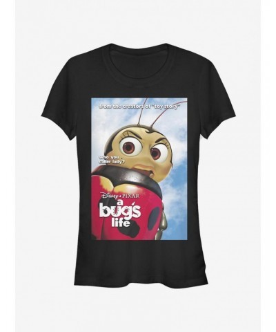 Disney Pixar A Bug's Life Not A Lady Poster Girls T-Shirt $11.95 T-Shirts