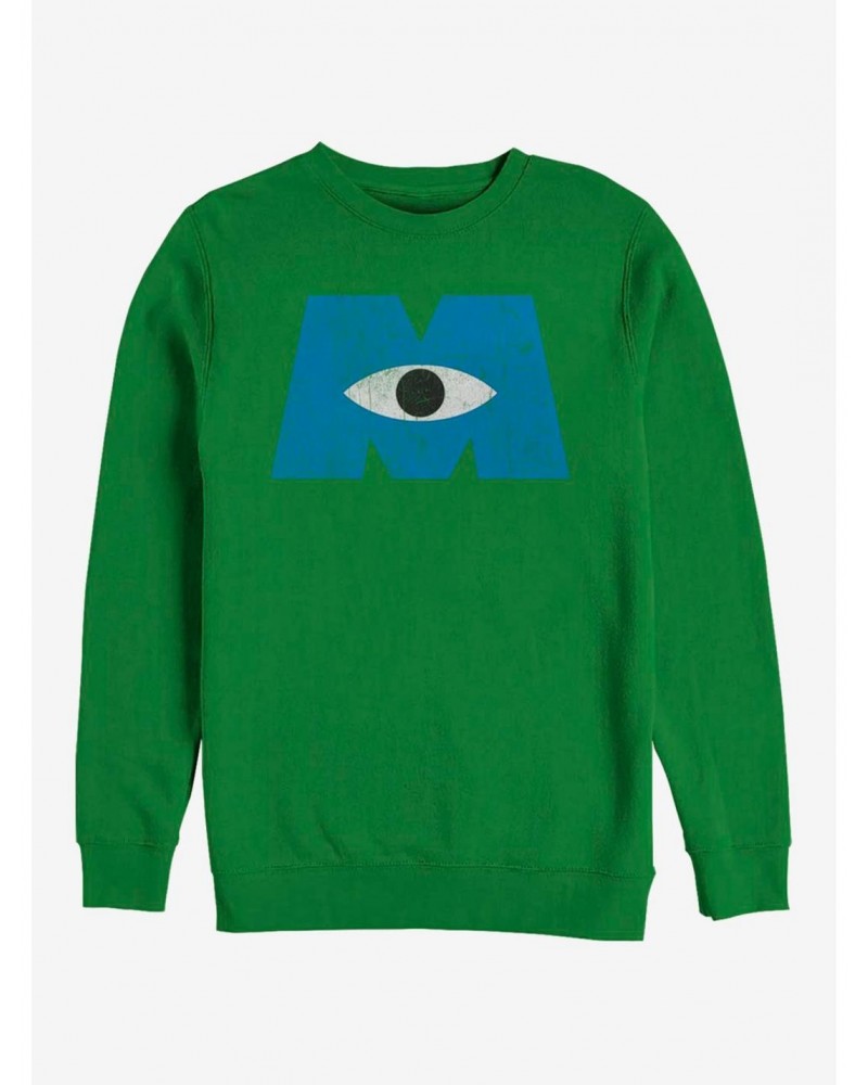 Disney Pixar Monsters University Distressed Logo Crew Sweatshirt $15.50 Sweatshirts