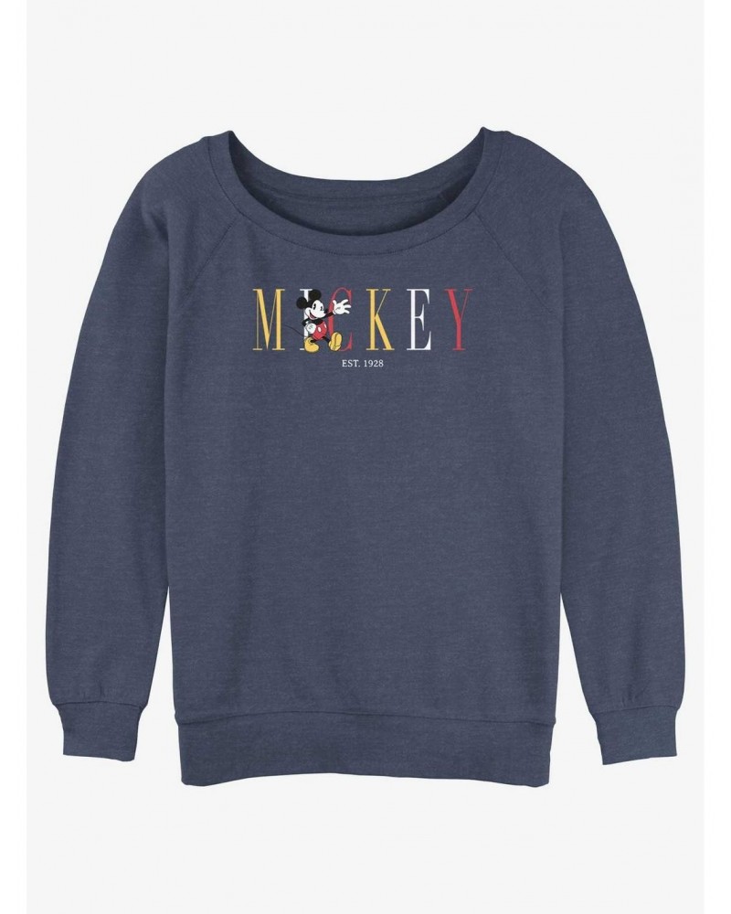 Disney Mickey Mouse Mouse Fashion Girls Slouchy Sweatshirt $16.24 Sweatshirts