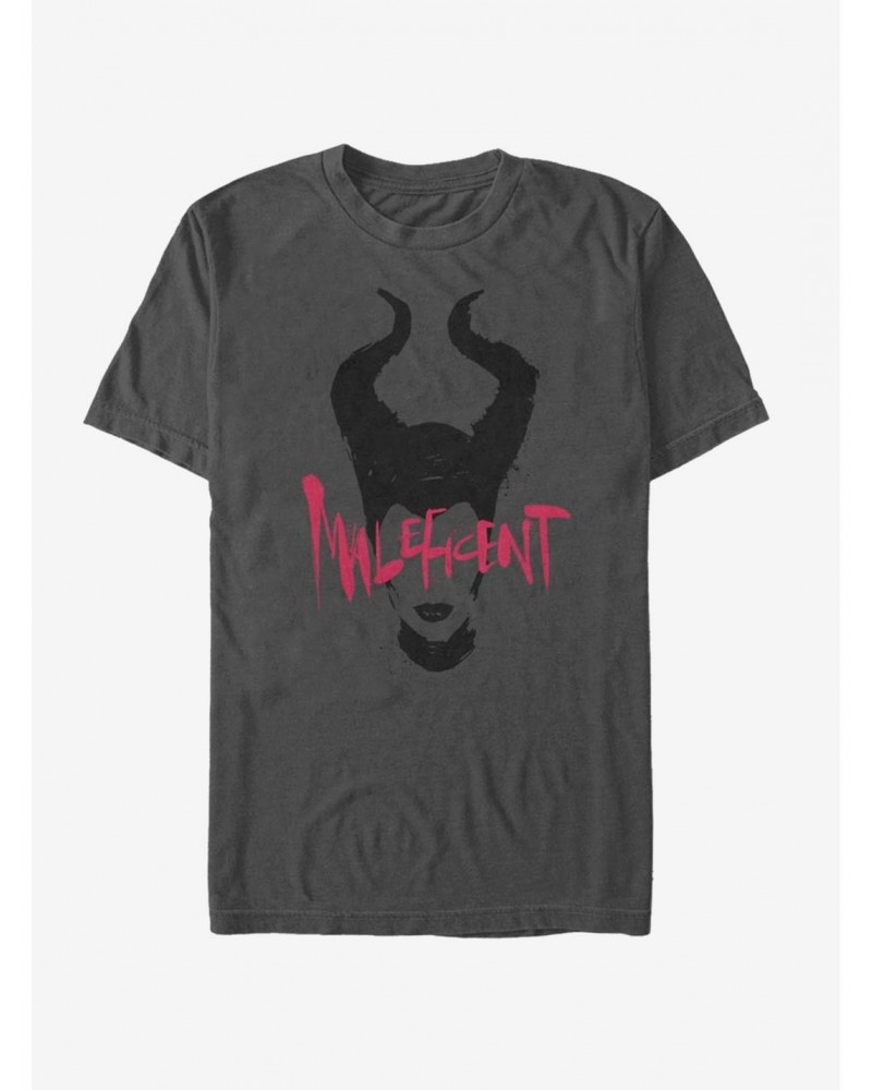 Disney Maleficent: Mistress Of Evil Paint Silhouette T-Shirt $8.37 T-Shirts