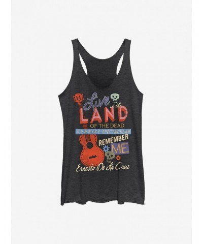 Disney Pixar Coco Live In The Land Of The Dead Girls Tank $11.91 Tanks