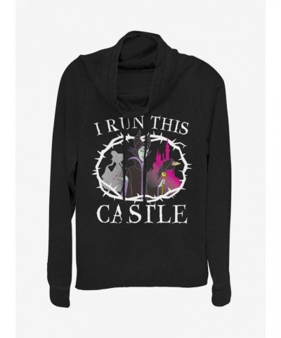 Disney Sleeping Beauty I Run This Castle Cowlneck Long-Sleeve Girls Top $13.92 Tops