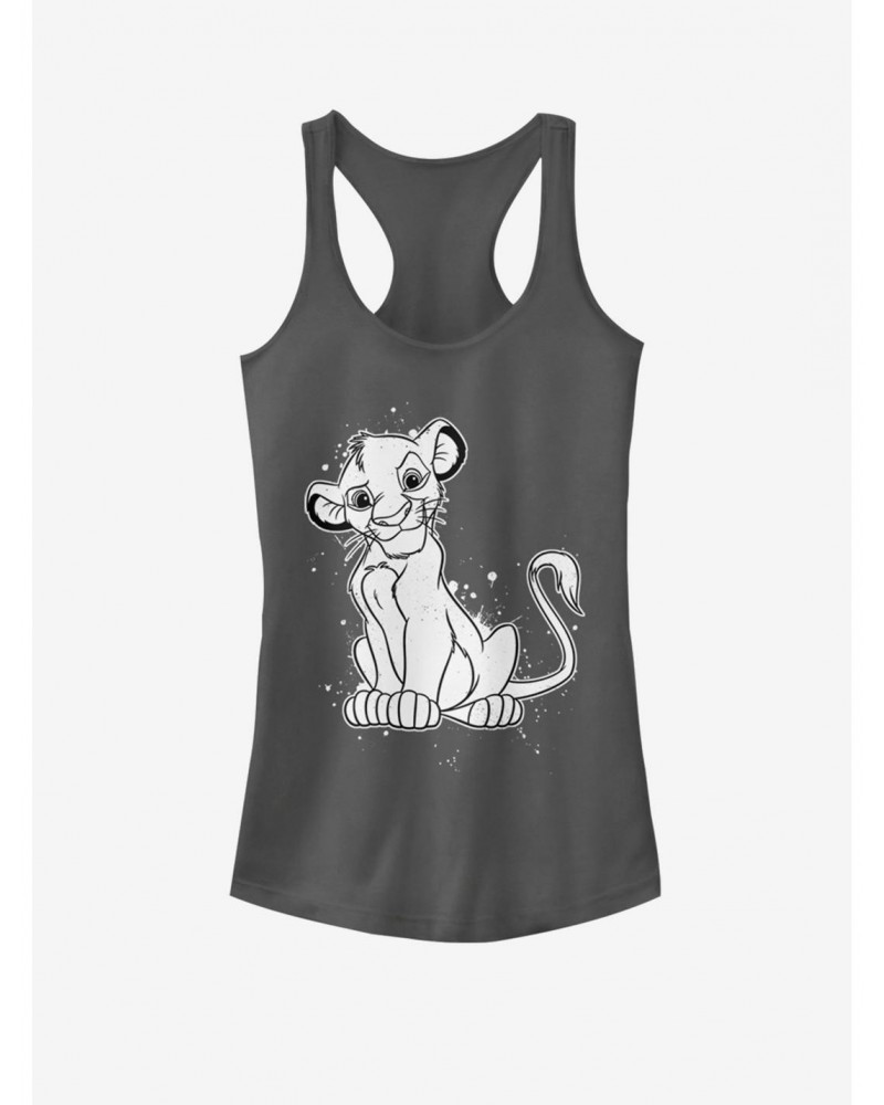 Disney The Lion King Simba Splatter Girls Tank $7.47 Tanks