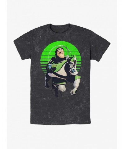 Disney Pixar Toy Story Buzz Lightyear Sight On Stars Mineral Wash T-Shirt $11.66 T-Shirts