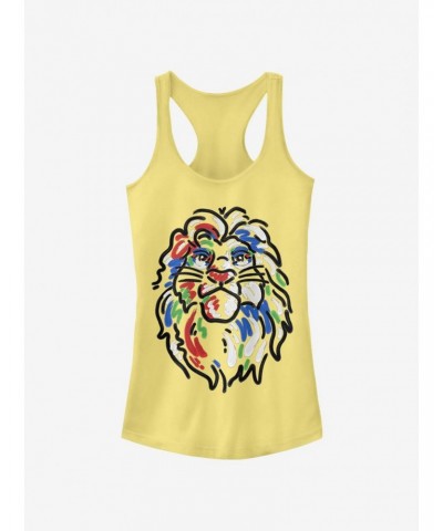 Disney The Lion King Simba Paint Girls Tank $10.46 Tanks