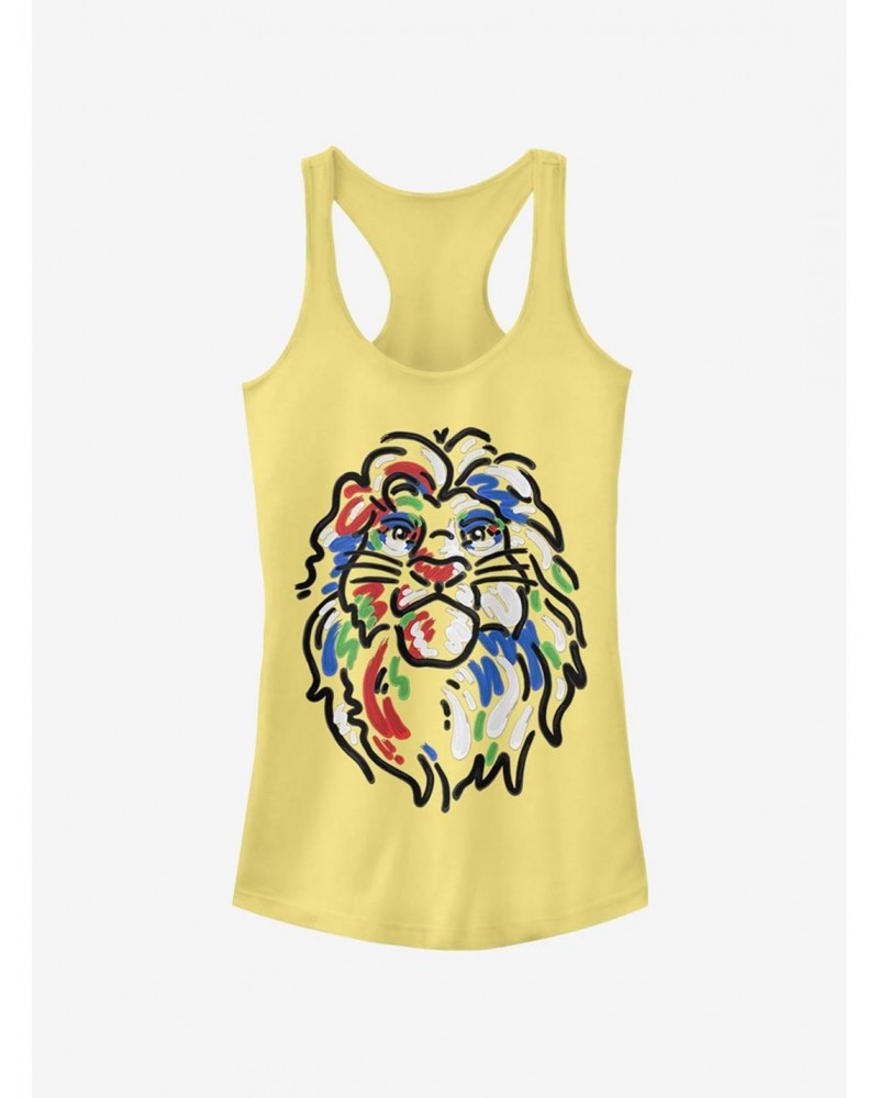 Disney The Lion King Simba Paint Girls Tank $10.46 Tanks