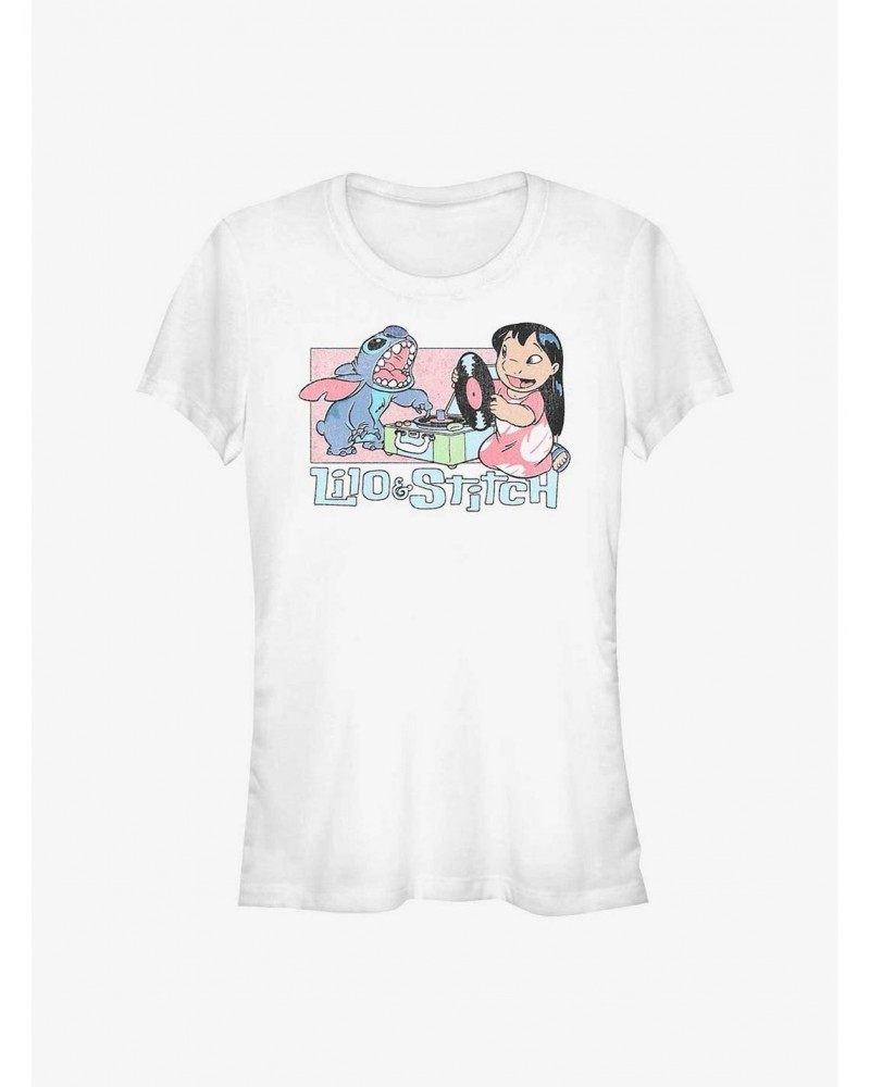 Disney Lilo & Stitch Duo Records Girls T-Shirt $9.96 T-Shirts