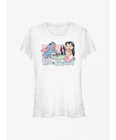 Disney Lilo & Stitch Duo Records Girls T-Shirt $9.96 T-Shirts