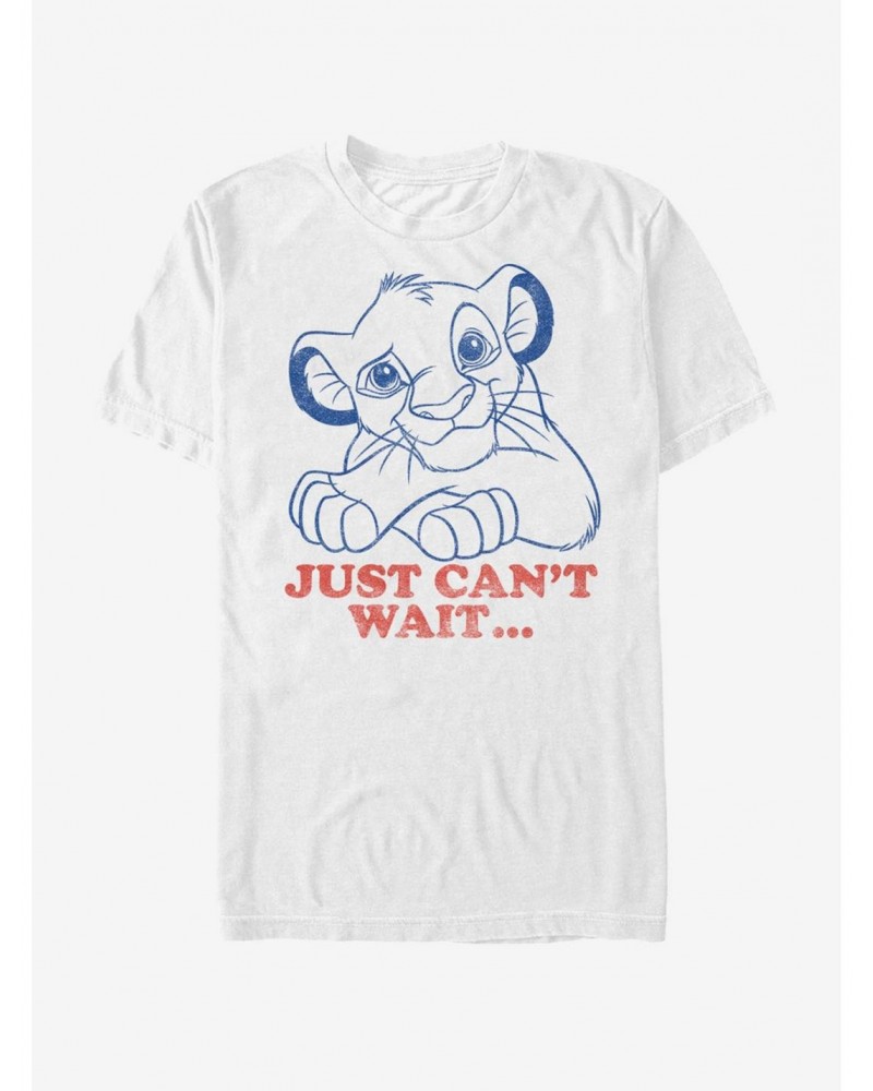 Lion King Simba Just Can't Wait T-Shirt $7.41 T-Shirts