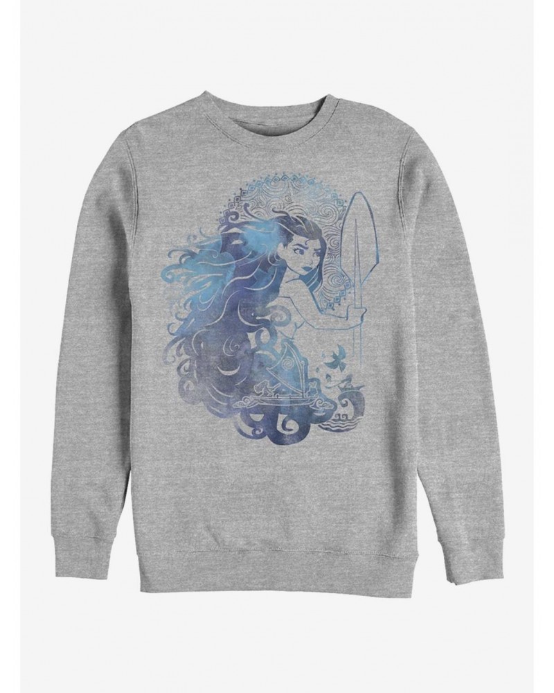 Disney Moana Moana Hair Crew Sweatshirt $11.44 Sweatshirts