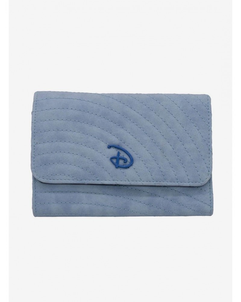 Disney Signature D Sky Blue Foldover Wallet $10.77 Wallets