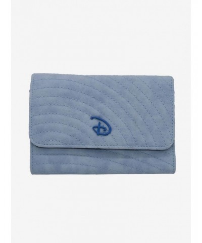 Disney Signature D Sky Blue Foldover Wallet $10.77 Wallets