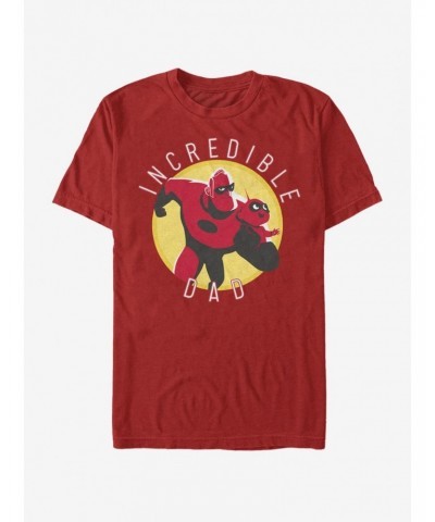 Disney Pixar The Incredibles Incredible Dad Circle T-Shirt $9.32 T-Shirts