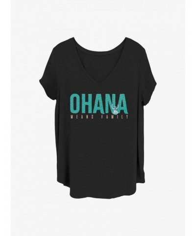 Disney Lilo & Stitch Ohana Means Family Girls T-Shirt Plus Size $10.69 T-Shirts