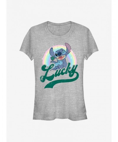 Disney Lilo & Stitch Lucky Rainbow Girls T-Shirt $7.72 T-Shirts