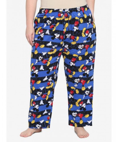 Disney Mickey Mouse Stripe Girls Pajama Pants Plus Size $5.99 Pants