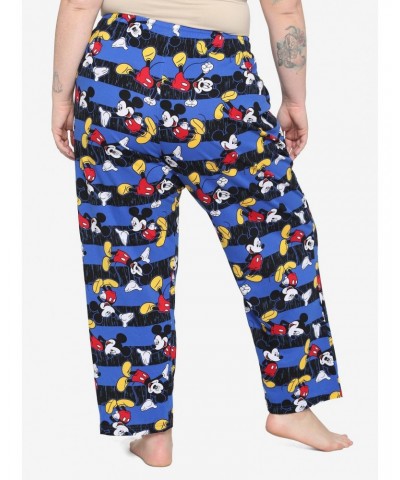 Disney Mickey Mouse Stripe Girls Pajama Pants Plus Size $5.99 Pants