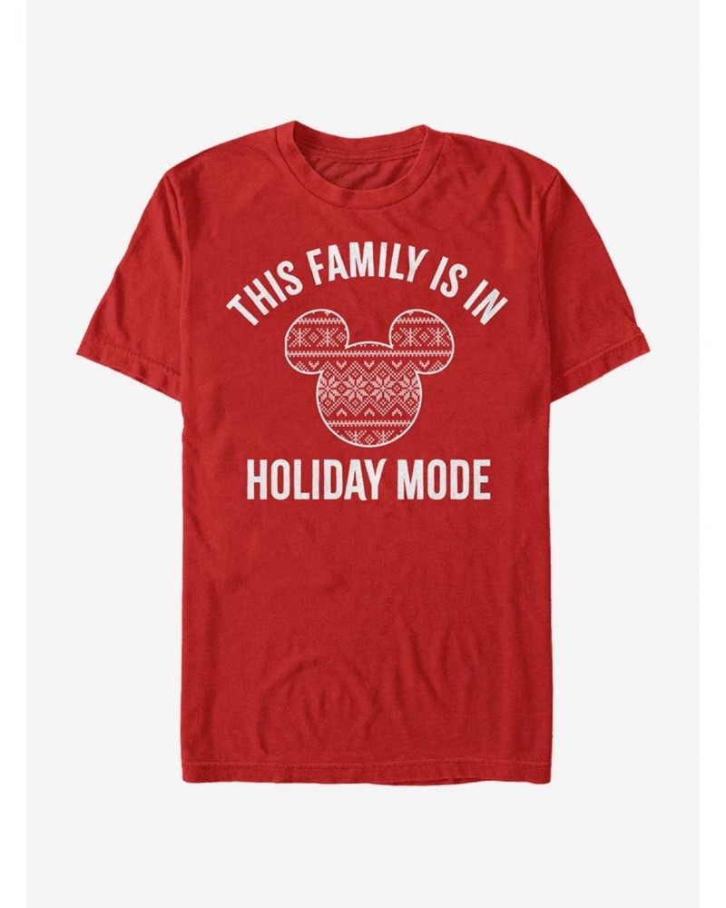 Disney Mickey Mouse Family Holiday Mode T-Shirt $10.28 T-Shirts