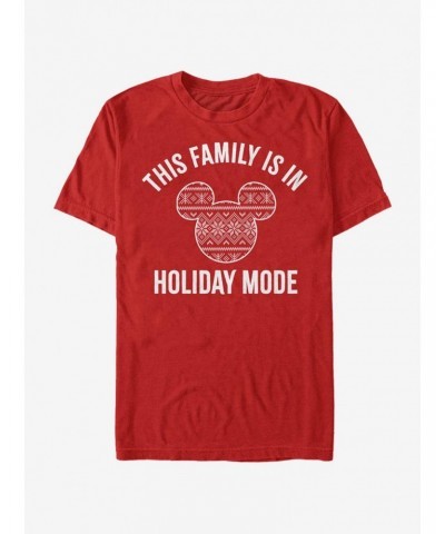 Disney Mickey Mouse Family Holiday Mode T-Shirt $10.28 T-Shirts