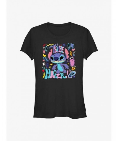 Disney Lilo & Stitch Trouble Maker Girls T-Shirt $7.47 T-Shirts