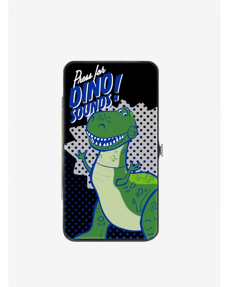 Disney Pixar Toy Story Rex Pose Press For Dino Sounds Hinged Wallet $6.90 Wallets