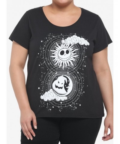 The Nightmare Before Christmas Jack & Oogie Boogie Celestial Girls T-Shirt Plus Size $14.52 T-Shirts